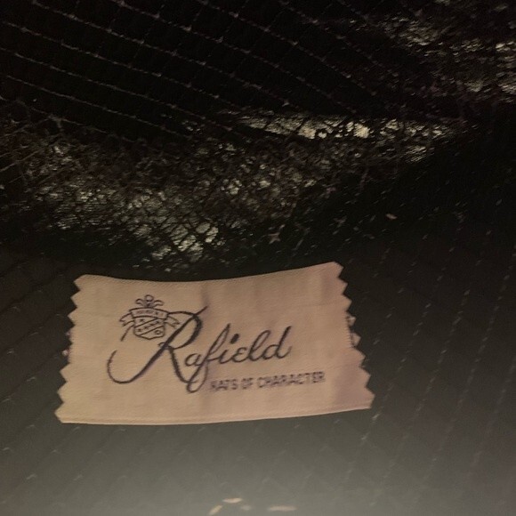 Vintage Rafield Black Feather Hat 1960's - Picture 3 of 7